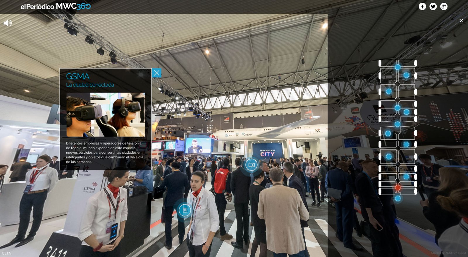 Aplicativo multimedia 360 MWC