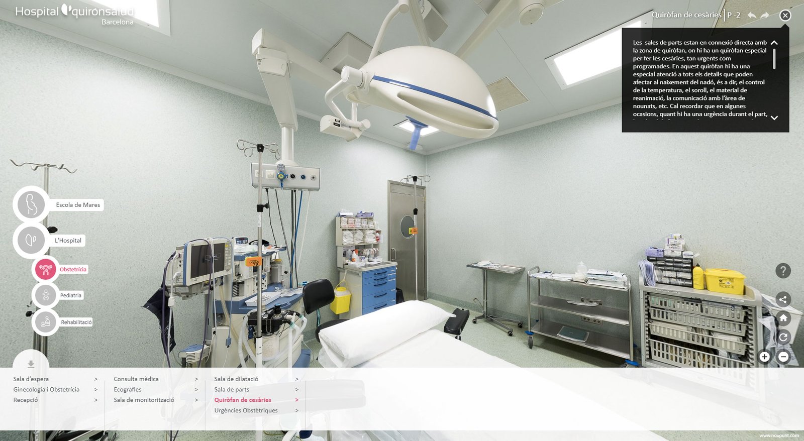 website 360 Quirón Salud Barcelona