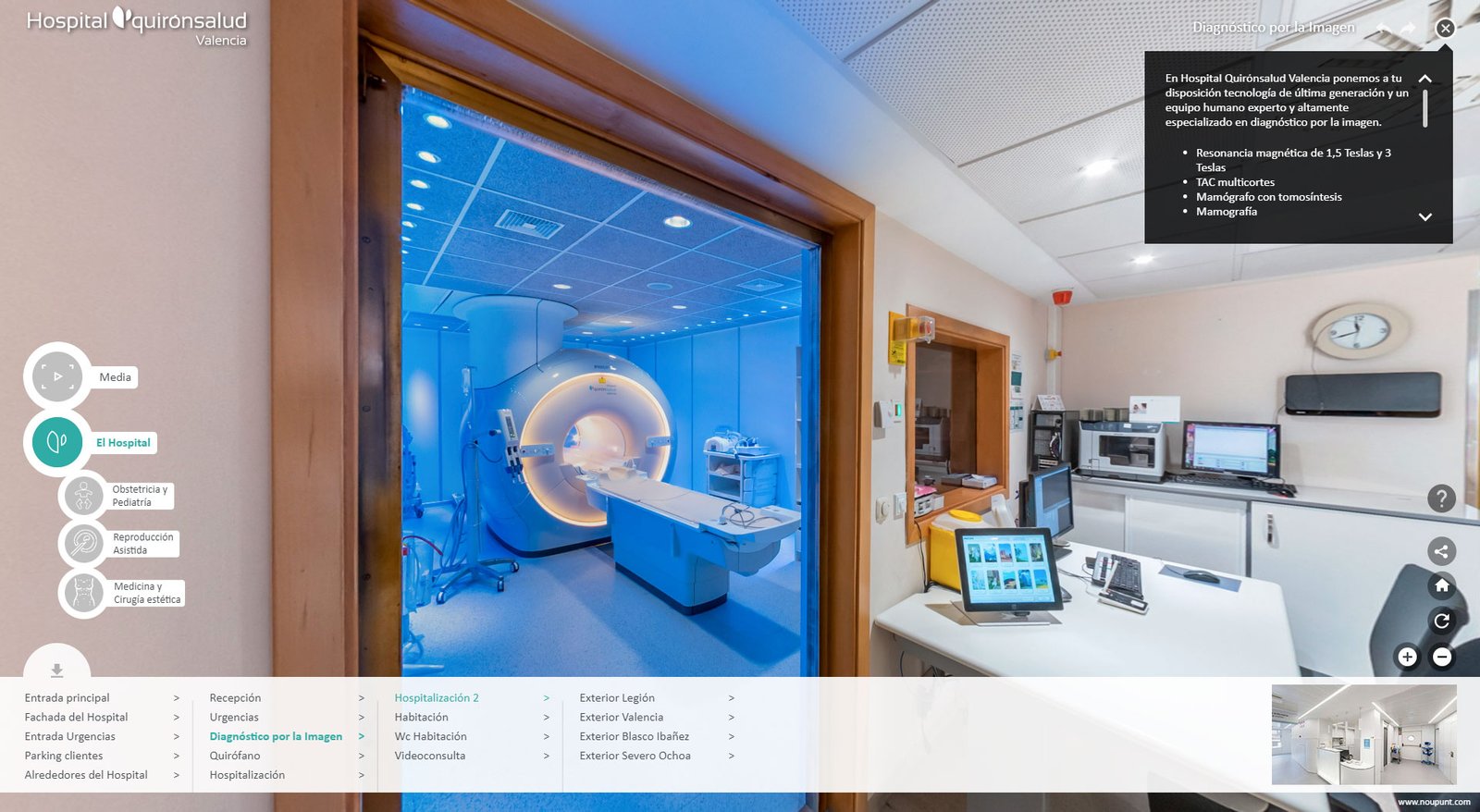 website 360 Quirón Salud Valencia